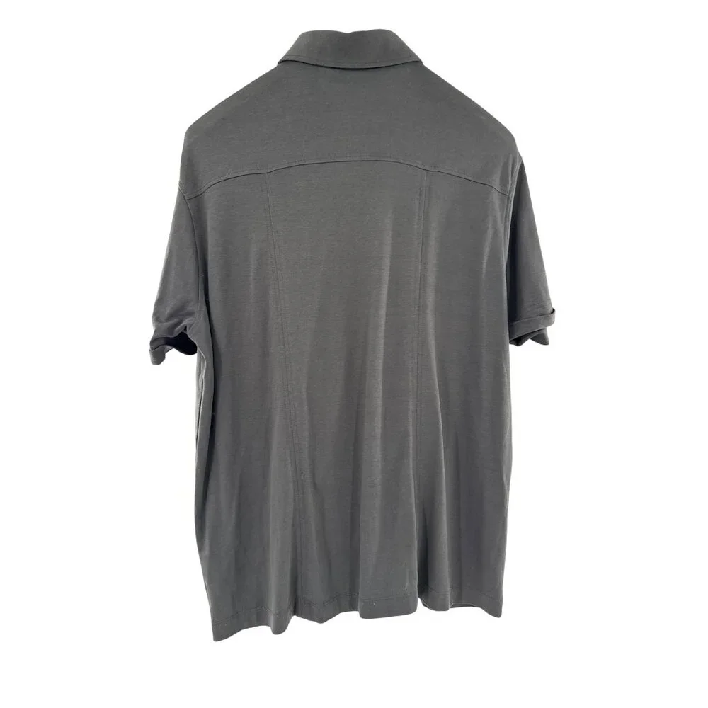 Murano Liquid Luxury Mens‎ Gray Button-Down Shirt XL